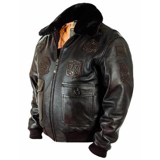 Лётная куртка Top Gun Navy G-1 brown (Art.122)