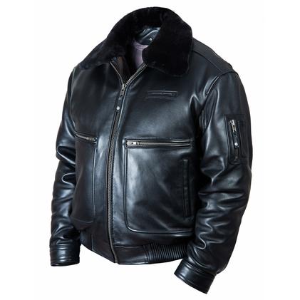 Куртка пилот Top Gun 2 black natural (Art.123)